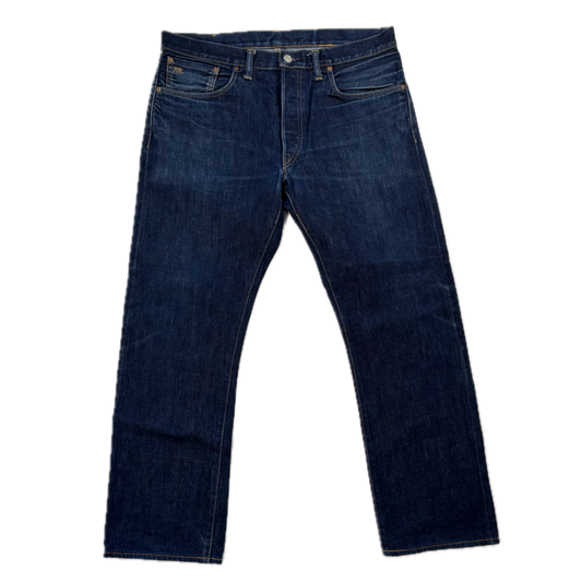 RRL Ralph Lauren Blue Jeans Slim Fit American Woven Selvedge Denim - 36x30