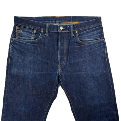 RRL Ralph Lauren Blue Jeans Slim Fit American Woven Selvedge Denim - 36x30