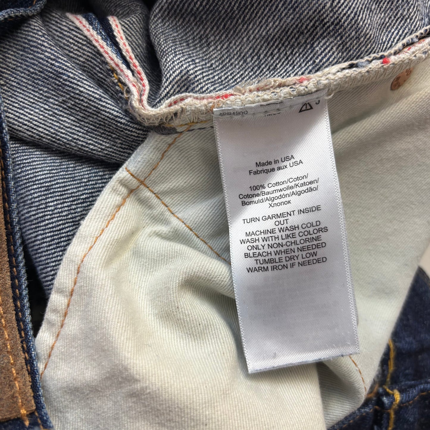 RRL Ralph Lauren Blue Jeans Slim Fit American Woven Selvedge Denim - 36x30