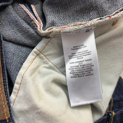 RRL Ralph Lauren Blue Jeans Slim Fit American Woven Selvedge Denim - 36x30