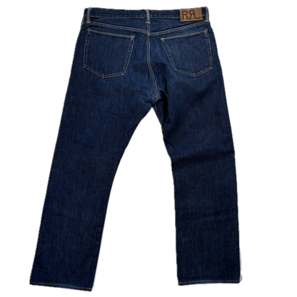 RRL Ralph Lauren Blue Jeans Slim Fit American Woven Selvedge Denim - 36x30