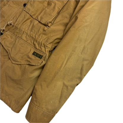 2 in 1 Tan Utility Jacket with Quilted Liner - L