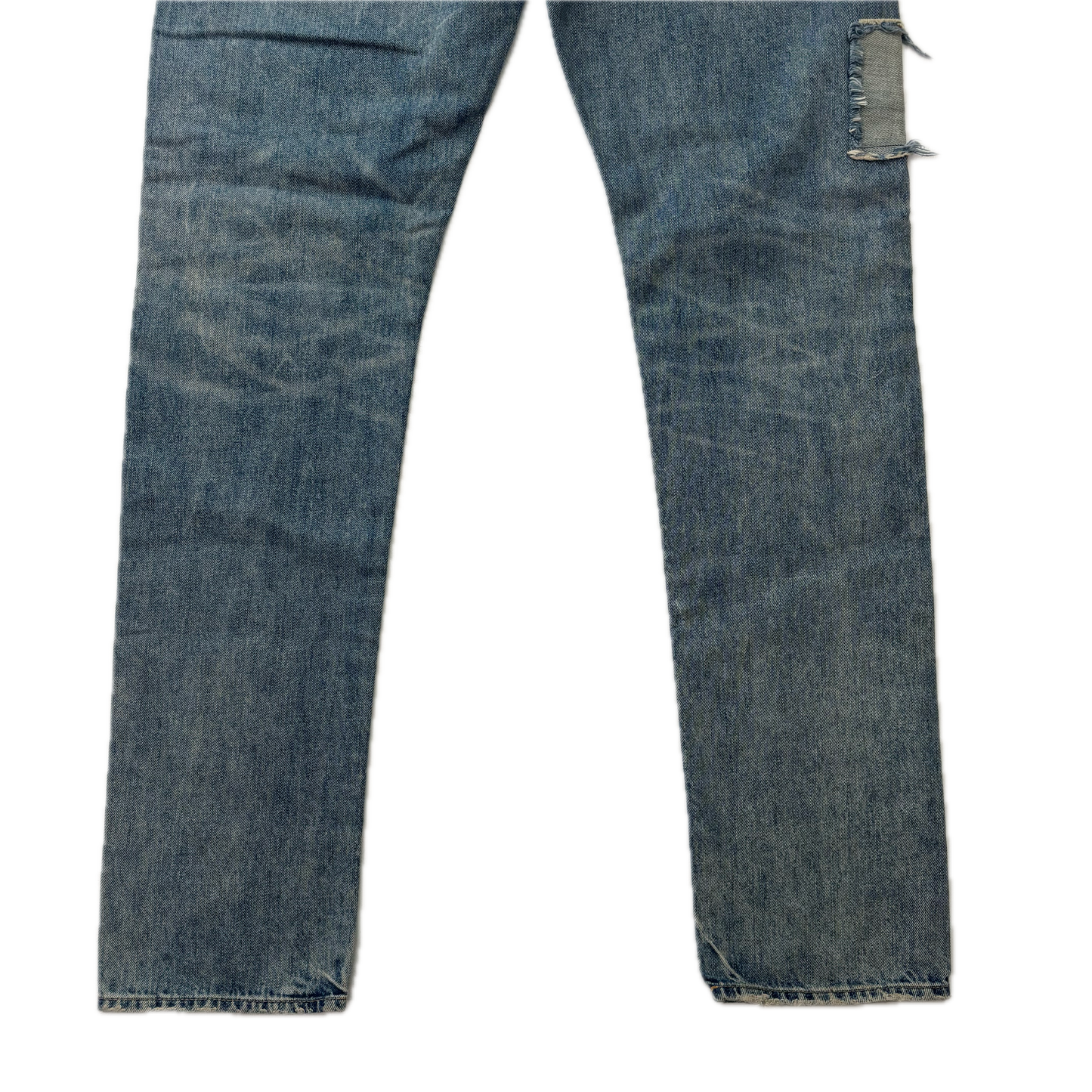 Polo Ralph Lauren Sullivan Slim Jeans Serape Aztec Southwestern Patchwork Distressed - 32x34
