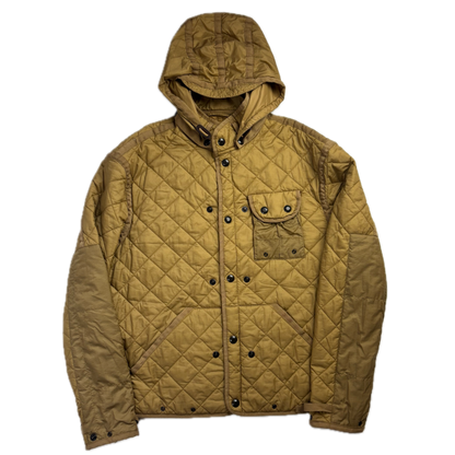 2 in 1 Tan Utility Jacket with Quilted Liner - L