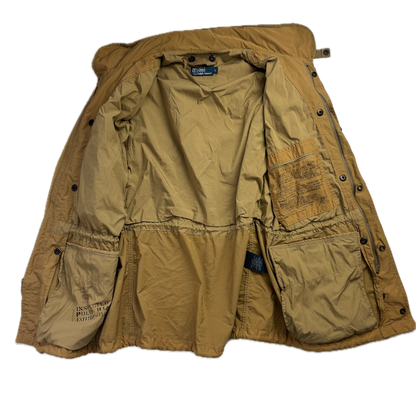 2 in 1 Tan Utility Jacket with Quilted Liner - L
