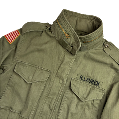 Polo Ralph Lauren Green Field Jacket Army Military - S