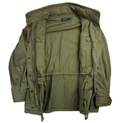 Polo Ralph Lauren Green Field Jacket Army Military - S