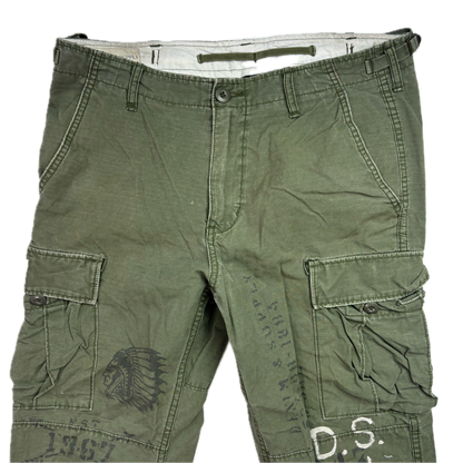 Denim & Supply Ralph Lauren Green Southwestern Cargo Pants Trousers -  33x32 (33x29)