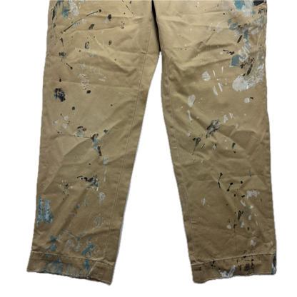 Polo Ralph Lauren Paint Splatter Distressed Beige Chinos - 38x32