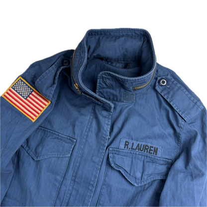 Navy Blue Military Army Parka Jacket  - M