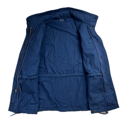 Navy Blue Military Army Parka Jacket  - M
