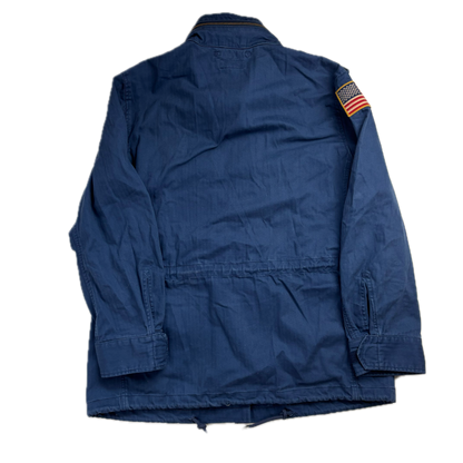 Navy Blue Military Army Parka Jacket  - M