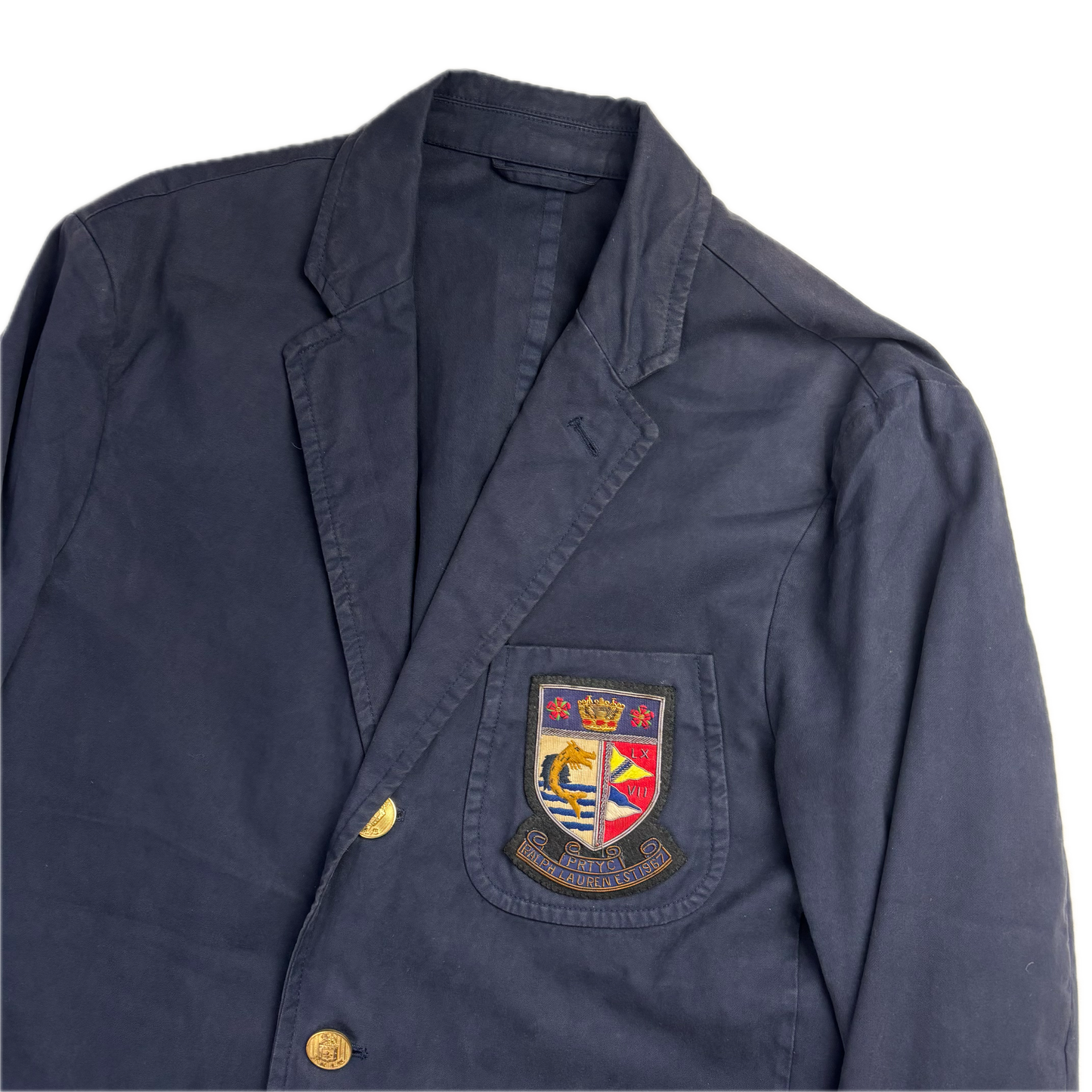 Polo Ralph Lauren Navy Crest Blazer Sports Jacket - 42R