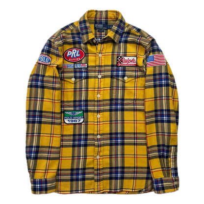 Polo Ralph Lauren Polo Sport Racing Yellow Plaid Button Up Shirt - S
