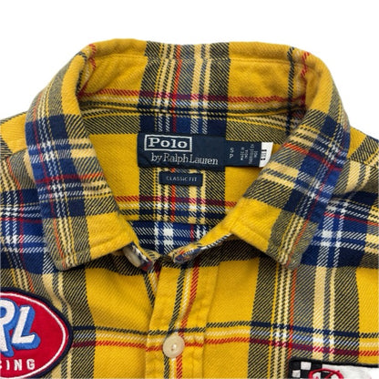 Polo Ralph Lauren Polo Sport Racing Yellow Plaid Button Up Shirt - S