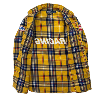 Polo Ralph Lauren Polo Sport Racing Yellow Plaid Button Up Shirt - S