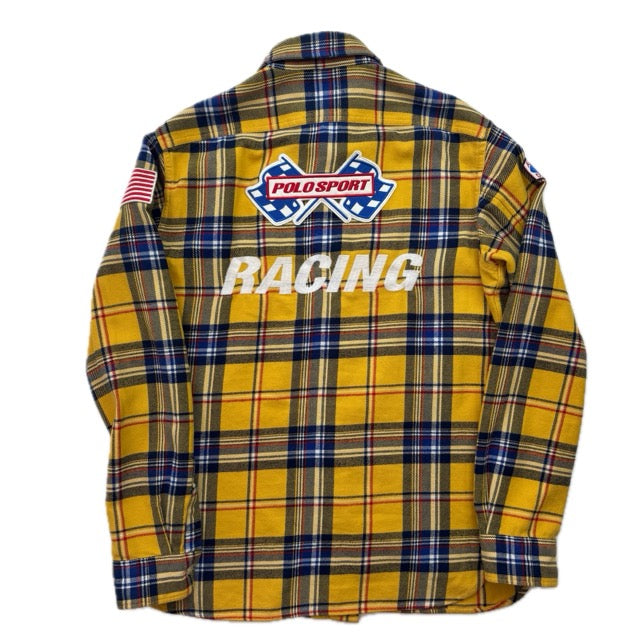 Polo Ralph Lauren Polo Sport Racing Yellow Plaid Button Up Shirt - S