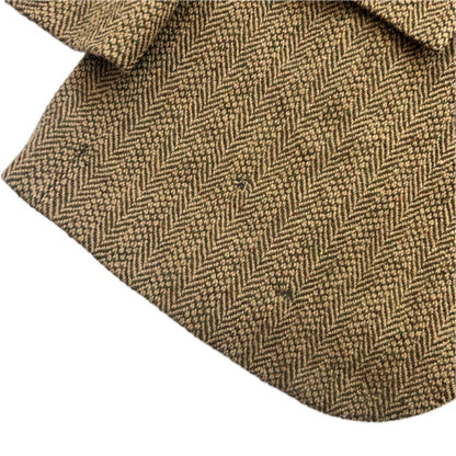 Polo Ralph Lauren Brown Green Herringbone Tweed Blazer Sports Coat Wool - 46R