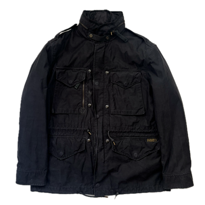 Polo Ralph Lauren 2 in 1 Black Utility Jacket with Quilted Liner - L