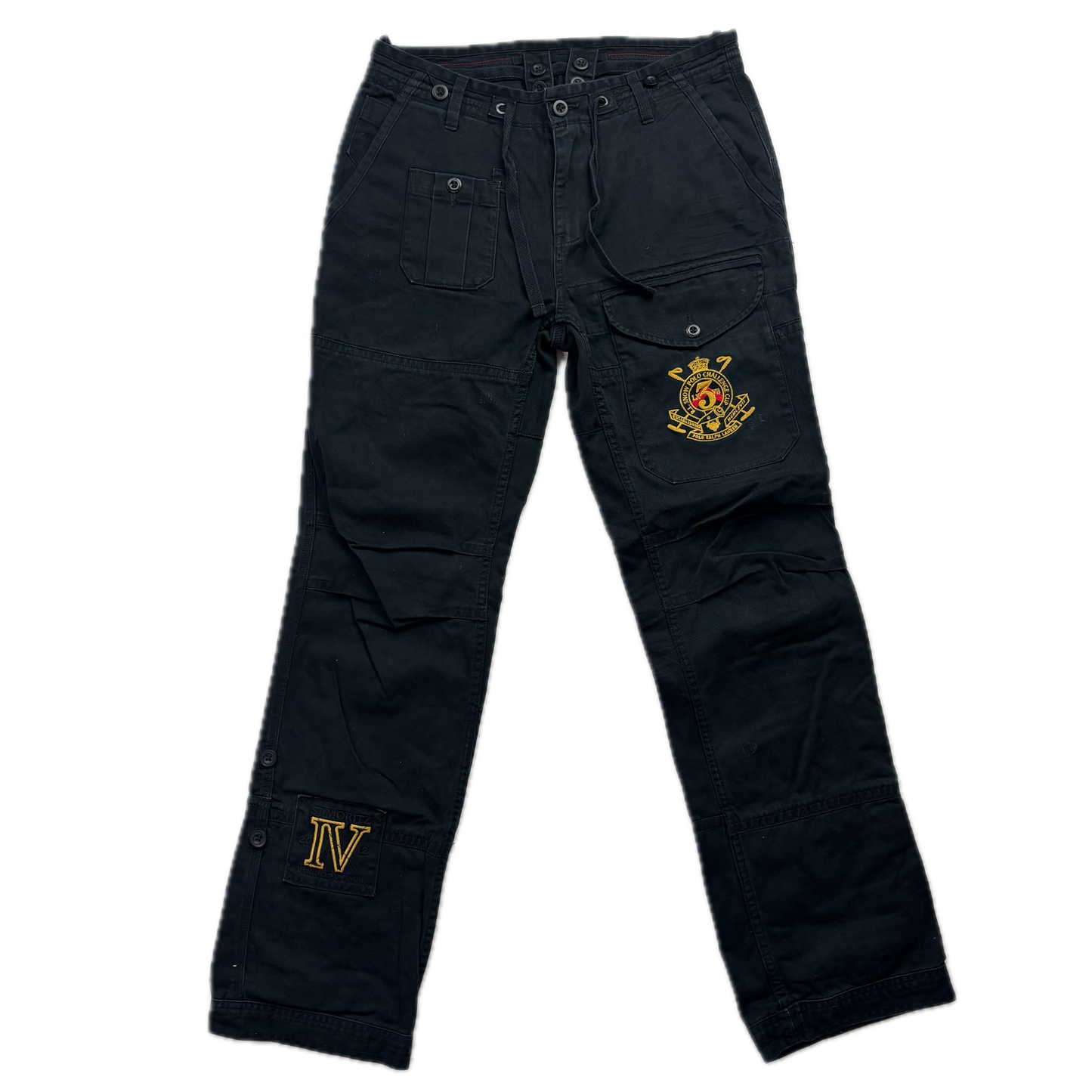 Polo Ralph Lauren Black Snow Challenge Cargo Trouser Utility Pants - 30x32