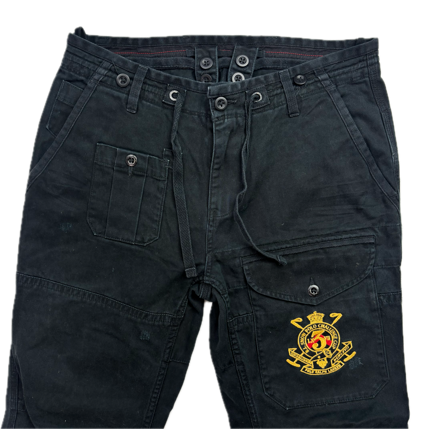 Polo Ralph Lauren Black Snow Challenge Cargo Trouser Utility Pants - 30x32