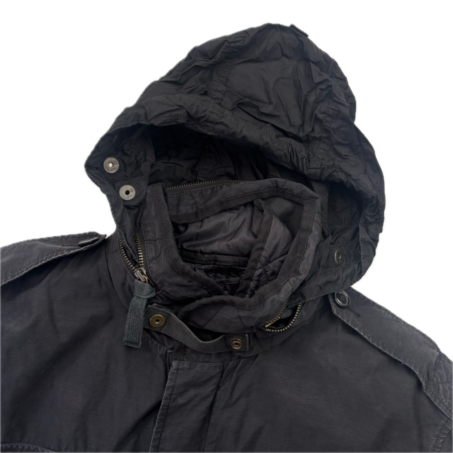 Polo Ralph Lauren 2 in 1 Black Utility Jacket with Quilted Liner - L