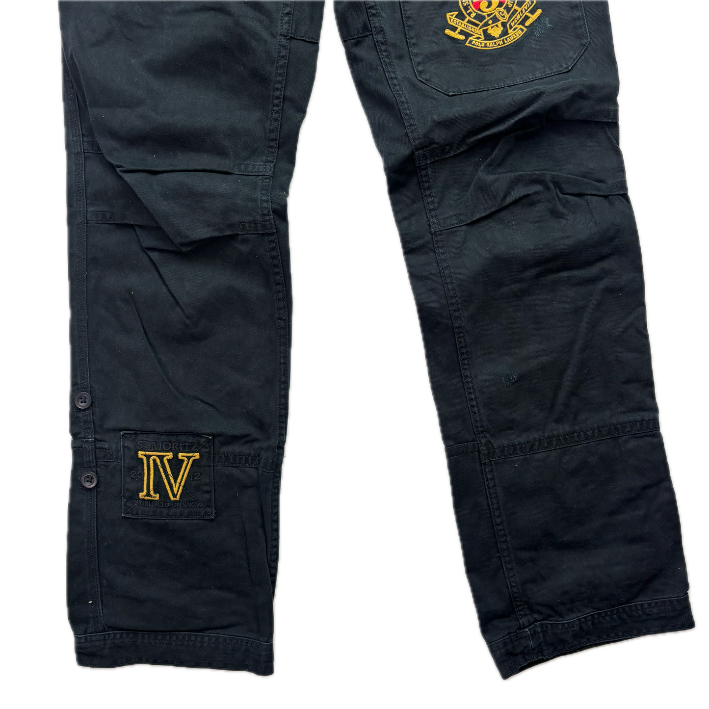 Polo Ralph Lauren Black Snow Challenge Cargo Trouser Utility Pants - 30x32