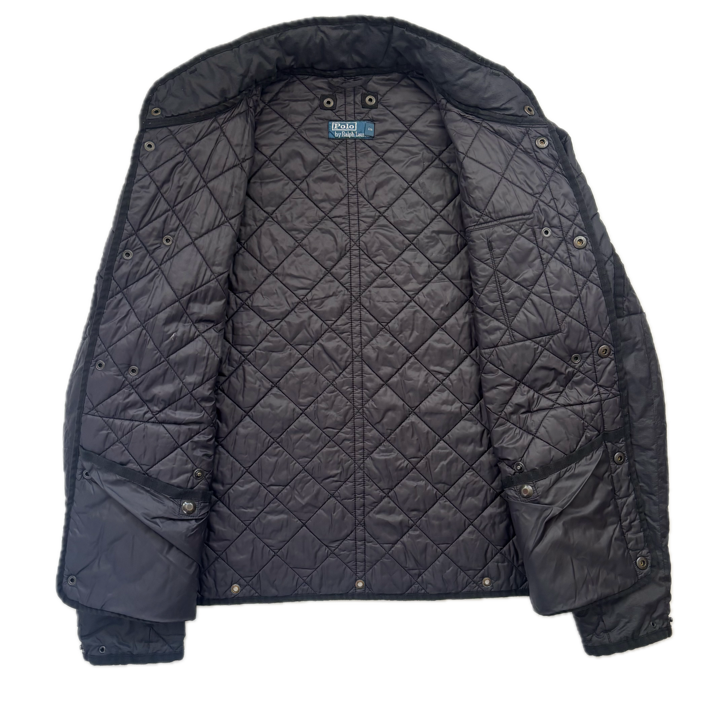 Polo Ralph Lauren 2 in 1 Black Utility Jacket with Quilted Liner - L