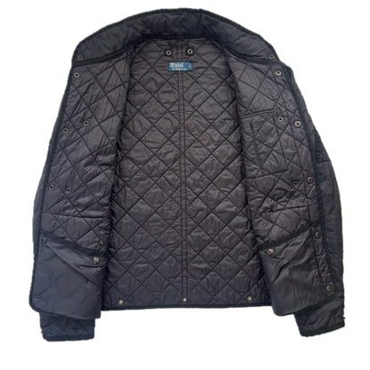 Polo Ralph Lauren 2 in 1 Black Utility Jacket with Quilted Liner - L