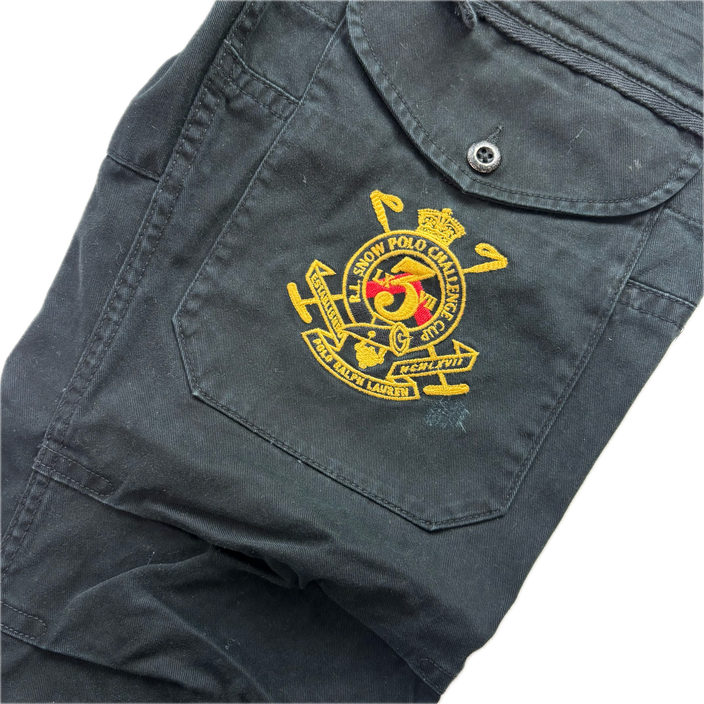 Polo Ralph Lauren Black Snow Challenge Cargo Trouser Utility Pants - 30x32
