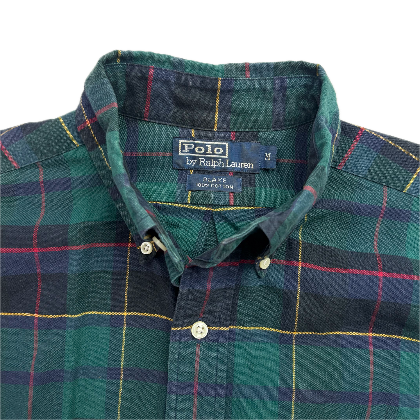 Polo Ralph Lauren Embroidered Dogs Plaid Blake Button Up Shirt - M