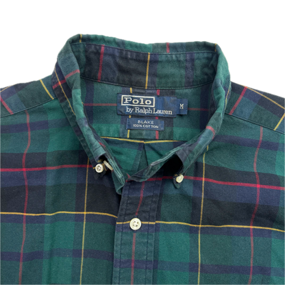 Polo Ralph Lauren Embroidered Dogs Plaid Blake Button Up Shirt - M