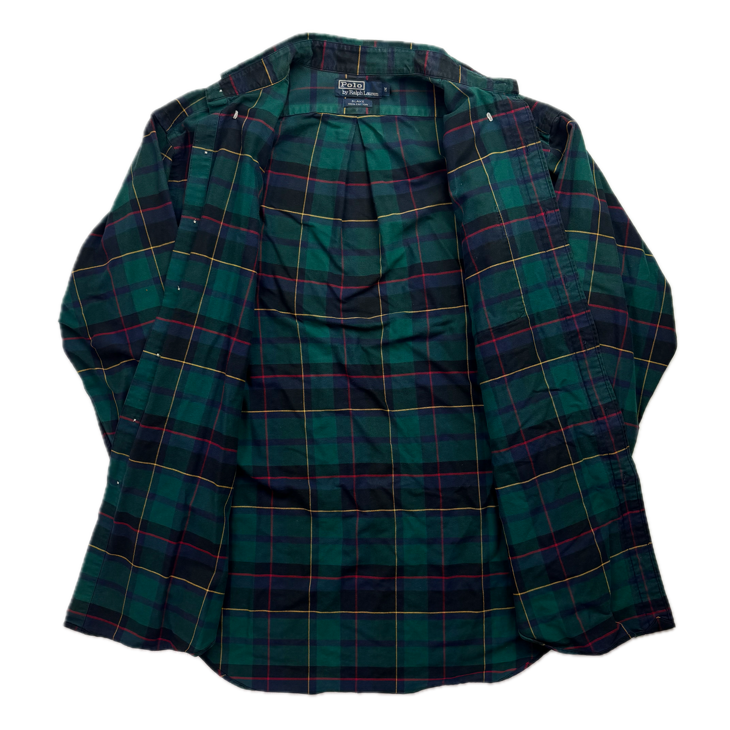 Polo Ralph Lauren Embroidered Dogs Plaid Blake Button Up Shirt - M