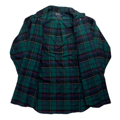 Polo Ralph Lauren Embroidered Dogs Plaid Blake Button Up Shirt - M