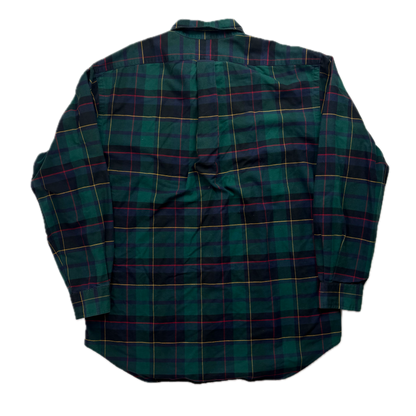 Polo Ralph Lauren Embroidered Dogs Plaid Blake Button Up Shirt - M