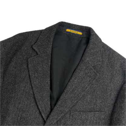 Ralph Lauren Rugby Dark Grey Herringbone Blazer (Wool) - 40R