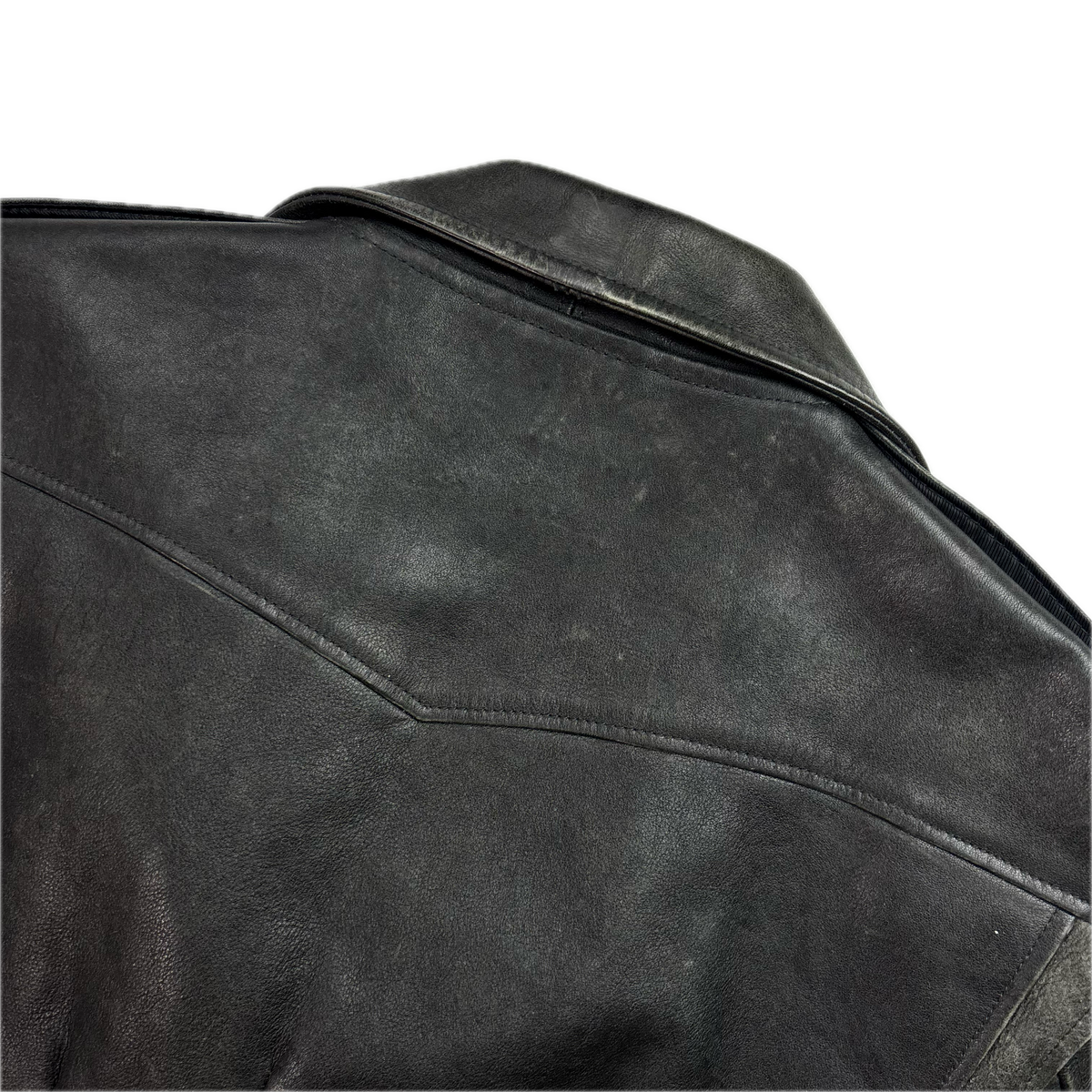 Polo Ralph Lauren Black Leather Moto Jacket Biker - XL