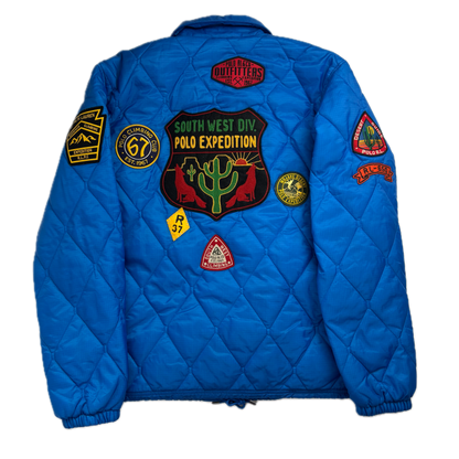 Polo Ralph Lauren Blue Quilted Coach Jacket Expedition Sportsman - M