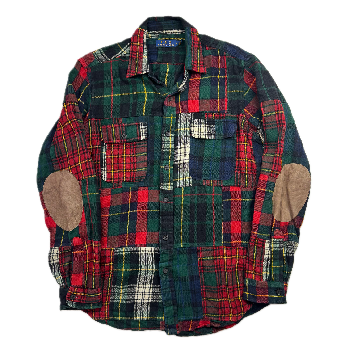 Polo Ralph Lauren Plaid Tartan Patchwork Shirt (Cotton) - M