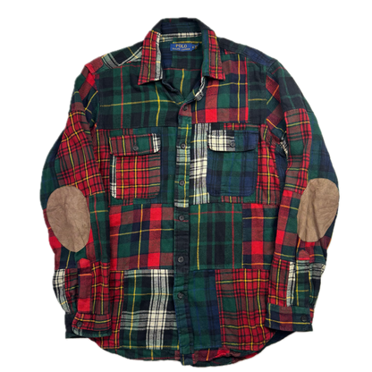 Polo Ralph Lauren Plaid Tartan Patchwork Shirt (Cotton) - M