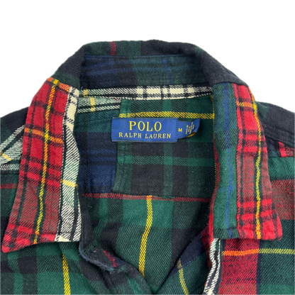 Polo Ralph Lauren Plaid Tartan Patchwork Shirt (Cotton) - M