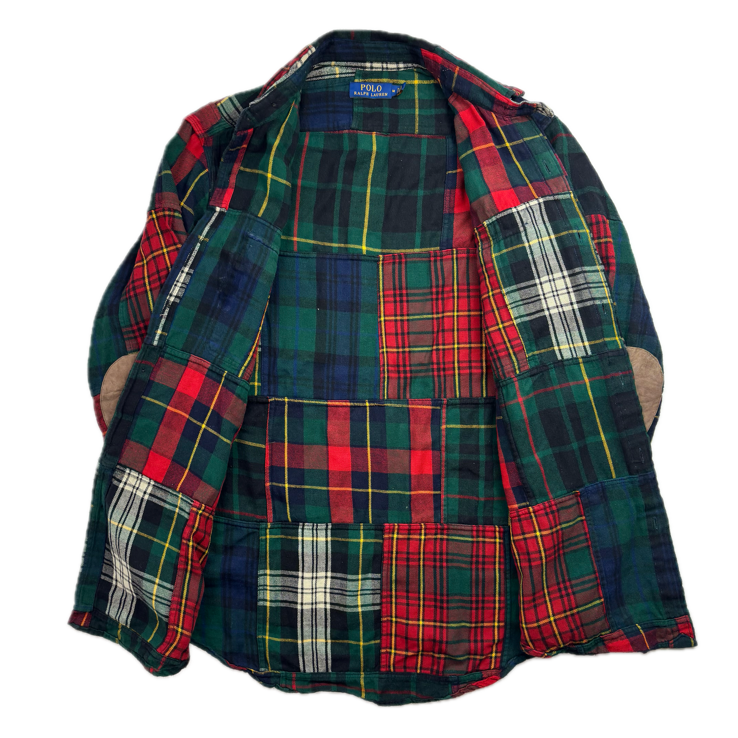 Polo Ralph Lauren Plaid Tartan Patchwork Shirt (Cotton) - M