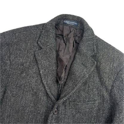 Polo Ralph Lauren Dark Grey Herringbone Blazer (Wool) - 42R