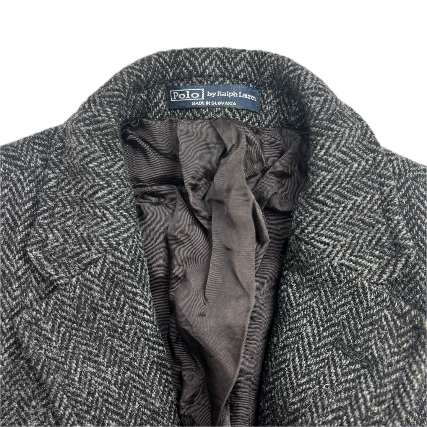 Polo Ralph Lauren Dark Grey Herringbone Blazer (Wool) - 42R