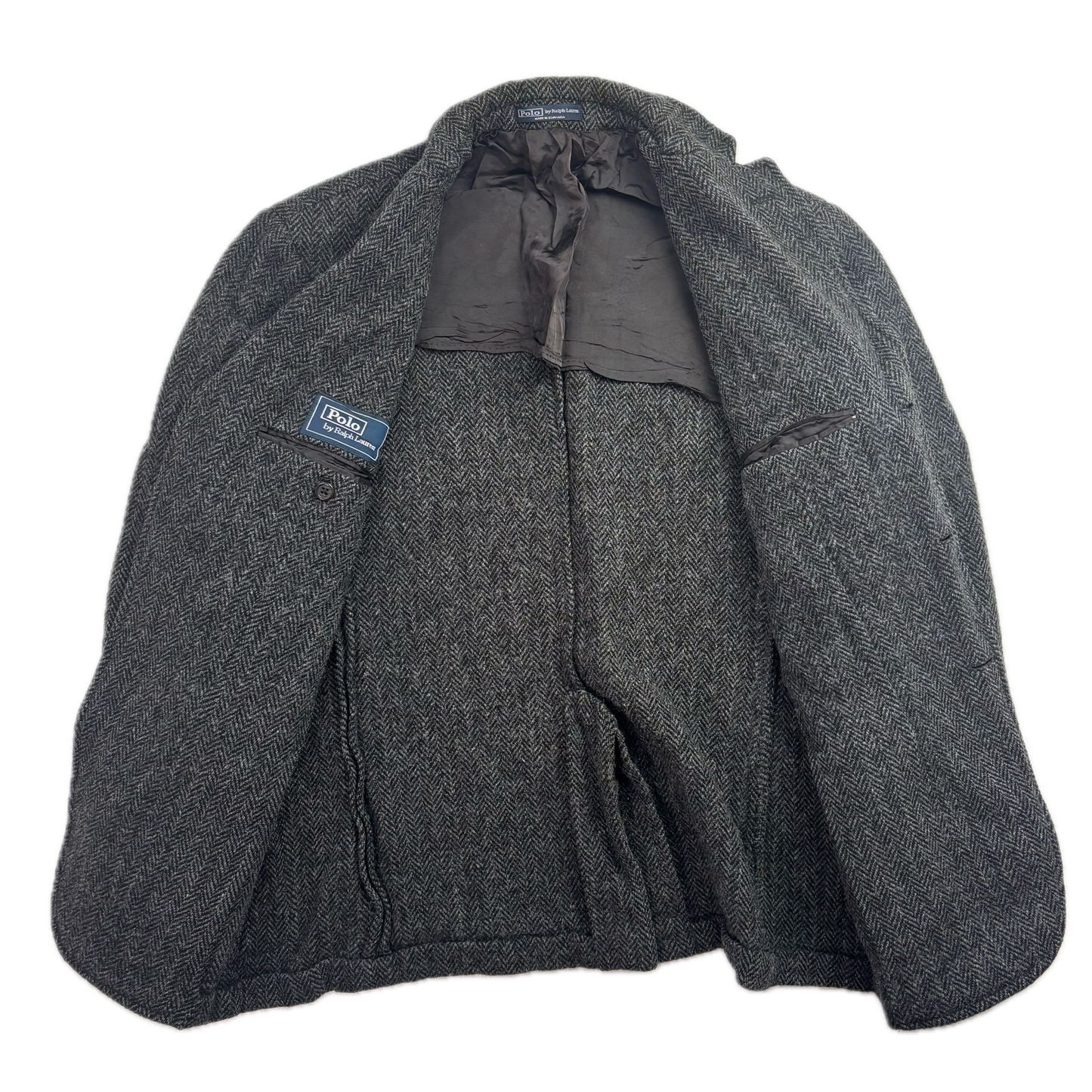 Polo Ralph Lauren Dark Grey Herringbone Blazer (Wool) - 42R