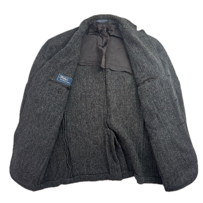 Polo Ralph Lauren Dark Grey Herringbone Blazer (Wool) - 42R
