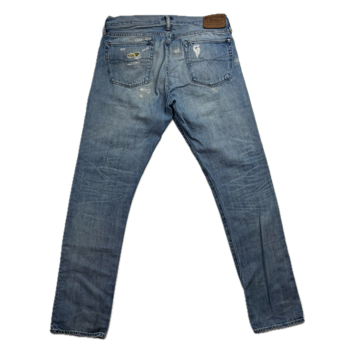Polo Ralph Lauren Sullivan Slim Jeans Camo Patchwork Distressed - 32x32