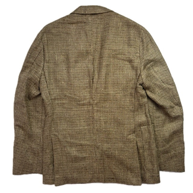 Polo Ralph Lauren Green Brown Donegal Tweed Blazer (Silk Hemp) - 38S
