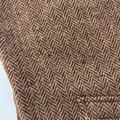 Polo Ralph Lauren Brown Herringbone Waistcoat (Wool) - M