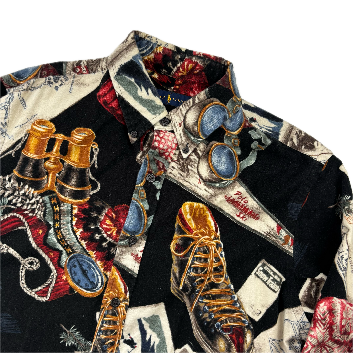 Polo Ralph Lauren Retro Ski Boots Graphic Shirt - L